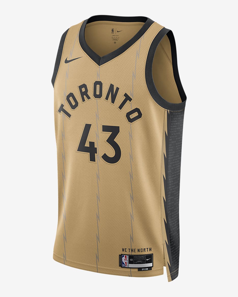 Pascal Siakam Toronto Raptors City Edition 2023/24 Men's Nike Dri-FIT NBA  Swingman Jersey